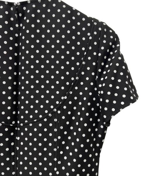 VALENTINO（ヴァレンティノ）VALENTINO (ヴァレンティノ) 半袖ワンピース ブラック×ホワイト サイズ:３６の古着・服飾アイテム