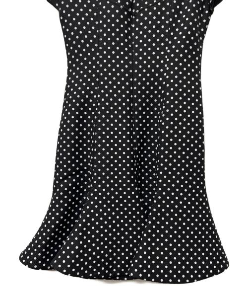 VALENTINO（ヴァレンティノ）VALENTINO (ヴァレンティノ) 半袖ワンピース ブラック×ホワイト サイズ:３６の古着・服飾アイテム