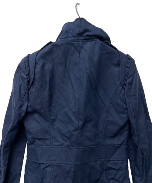 RED VALENTINO（レッドヴァレンティノ）RED VALENTINO (レッドヴァレンティノ) フリルジャケット ネイビー サイズ:３８の古着・服飾アイテム