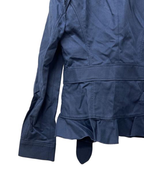 RED VALENTINO（レッドヴァレンティノ）RED VALENTINO (レッドヴァレンティノ) フリルジャケット ネイビー サイズ:３８の古着・服飾アイテム