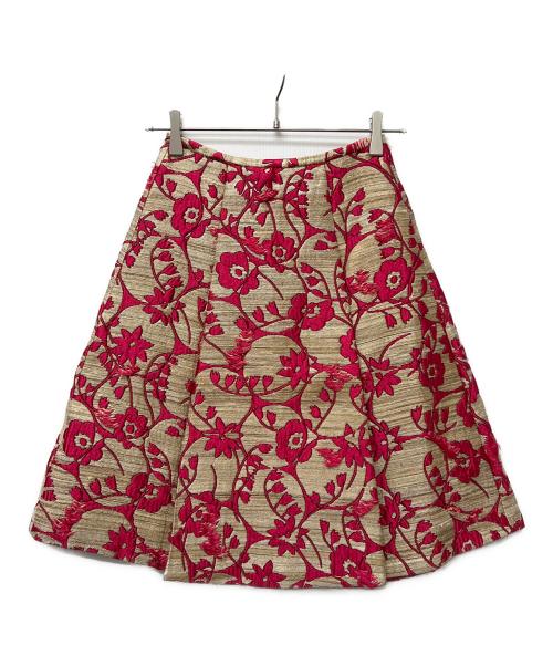 VALENTINO（ヴァレンティノ）VALENTINO (ヴァレンティノ) ツイード巻きスカート ピンクベージュ サイズ:３６の古着・服飾アイテム