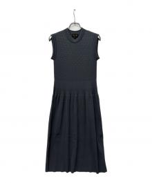 DRAWER（ドゥロワー）の古着「14Gケーブル編みノースリーブワンピース」｜グレー