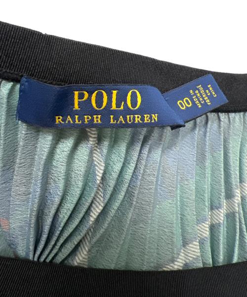 POLO RALPH LAUREN（ポロ・ラルフローレン）POLO RALPH LAUREN (ポロ・ラルフローレン) プリーツスカート グリーン×ネイビー サイズ:00の古着・服飾アイテム
