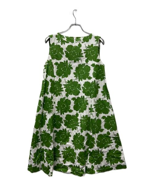 J&M DAVIDSON（ジェイ＆エム デヴィッドソン）J&M DAVIDSON (ジェイ＆エム デヴィッドソン) アンサンブルワンピース グリーン×ホワイト サイズ:Ｓの古着・服飾アイテム
