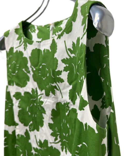 J&M DAVIDSON（ジェイ＆エム デヴィッドソン）J&M DAVIDSON (ジェイ＆エム デヴィッドソン) アンサンブルワンピース グリーン×ホワイト サイズ:Ｓの古着・服飾アイテム