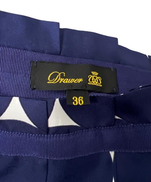 DRAWER（ドゥロワー）DRAWER (ドゥロワー) スカート ネイビー×ホワイト サイズ:３６の古着・服飾アイテム