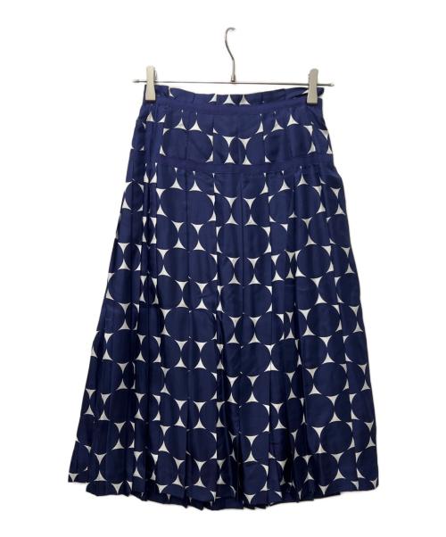 DRAWER（ドゥロワー）DRAWER (ドゥロワー) スカート ネイビー×ホワイト サイズ:３６の古着・服飾アイテム