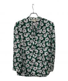 STELLA McCARTNEY（ステラマッカートニー）の古着「長袖ブラウス」｜グリーン×ホワイト