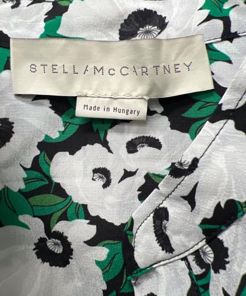 STELLA McCARTNEY（ステラマッカートニー）STELLA McCARTNEY (ステラマッカートニー) 長袖ブラウス グリーン×ホワイト サイズ:３６の古着・服飾アイテム