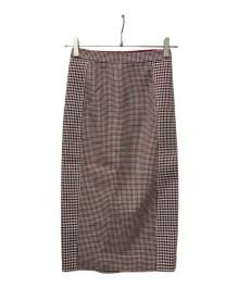 STELLA McCARTNEY（ステラマッカートニー）の古着「タイトスカート」｜ベージュ×レッド