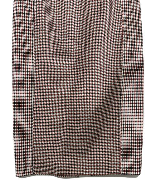 STELLA McCARTNEY（ステラマッカートニー）STELLA McCARTNEY (ステラマッカートニー) タイトスカート ベージュ×レッド サイズ:３４の古着・服飾アイテム