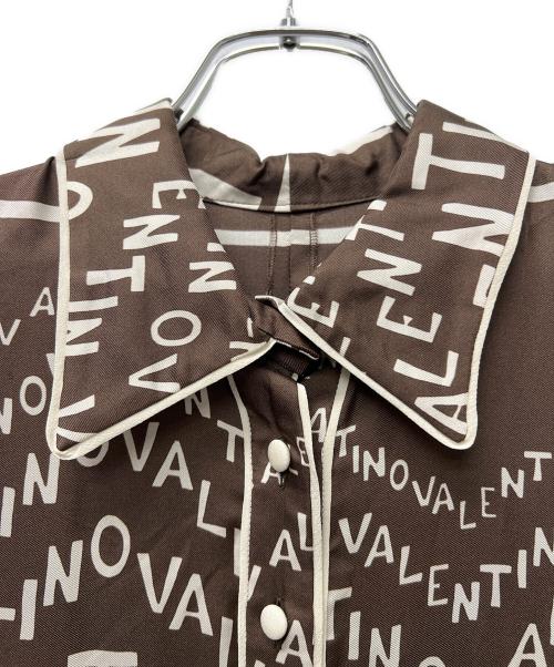 VALENTINO（ヴァレンティノ）VALENTINO (ヴァレンティノ) 長袖ワンピース ブラウン×ベージュ サイズ:３６の古着・服飾アイテム