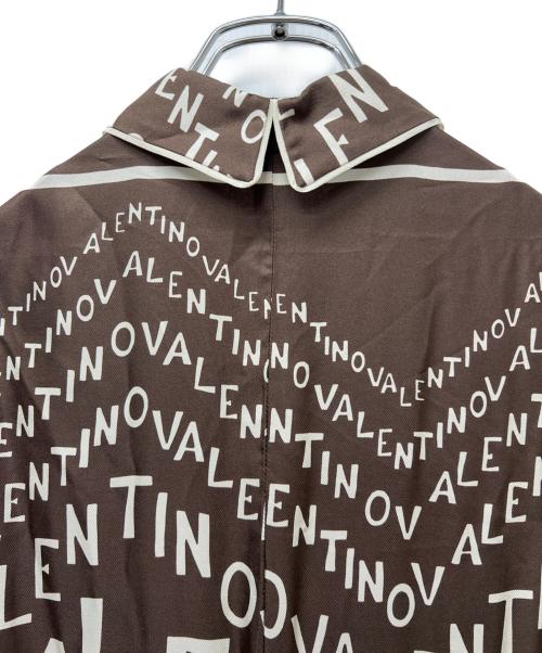 VALENTINO（ヴァレンティノ）VALENTINO (ヴァレンティノ) 長袖ワンピース ブラウン×ベージュ サイズ:３６の古着・服飾アイテム