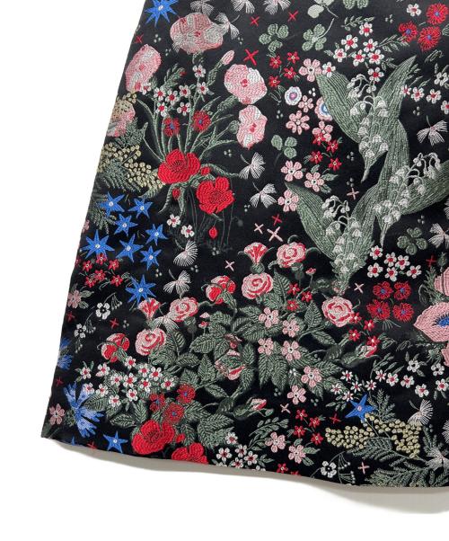 VALENTINO（ヴァレンティノ）VALENTINO (ヴァレンティノ) ミディスカート ブラック×レッド サイズ:３８の古着・服飾アイテム