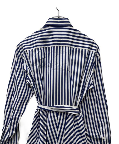 POLO RALPH LAUREN（ポロ・ラルフローレン）POLO RALPH LAUREN (ポロ・ラルフローレン) 長袖ワンピース ブルー×ホワイト サイズ:０の古着・服飾アイテム