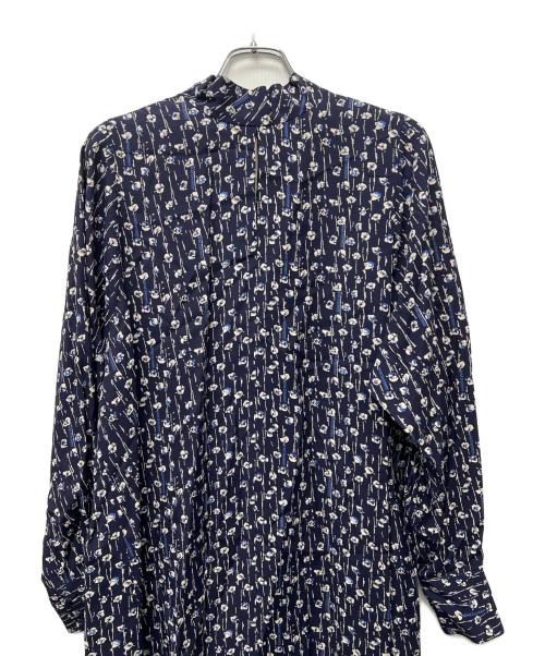 J&M DAVIDSON（ジェイ＆エム デヴィッドソン）J&M DAVIDSON (ジェイ＆エム デヴィッドソン) 長袖ワンピース ネイビー×ホワイト サイズ:６の古着・服飾アイテム