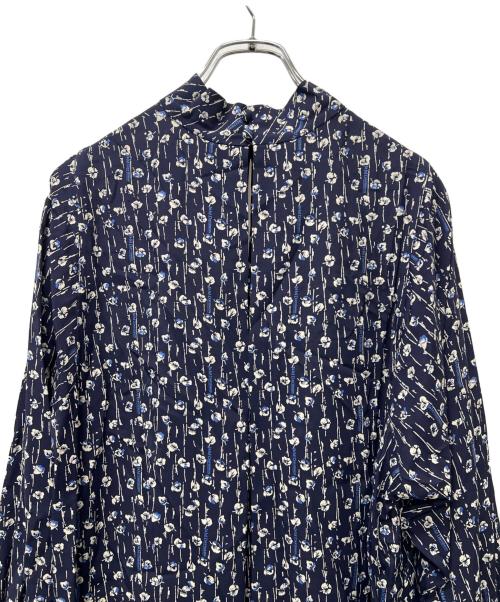 J&M DAVIDSON（ジェイ＆エム デヴィッドソン）J&M DAVIDSON (ジェイ＆エム デヴィッドソン) 長袖ワンピース ネイビー×ホワイト サイズ:６の古着・服飾アイテム