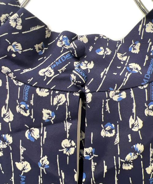 J&M DAVIDSON（ジェイ＆エム デヴィッドソン）J&M DAVIDSON (ジェイ＆エム デヴィッドソン) 長袖ワンピース ネイビー×ホワイト サイズ:６の古着・服飾アイテム