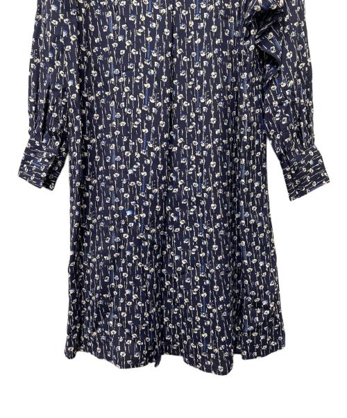 J&M DAVIDSON（ジェイ＆エム デヴィッドソン）J&M DAVIDSON (ジェイ＆エム デヴィッドソン) 長袖ワンピース ネイビー×ホワイト サイズ:６の古着・服飾アイテム