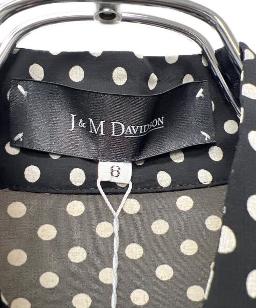 J&M DAVIDSON（ジェイ＆エム デヴィッドソン）J&M DAVIDSON (ジェイ＆エム デヴィッドソン) 長袖ブラウス ブラック×ベージュ サイズ:6の古着・服飾アイテム