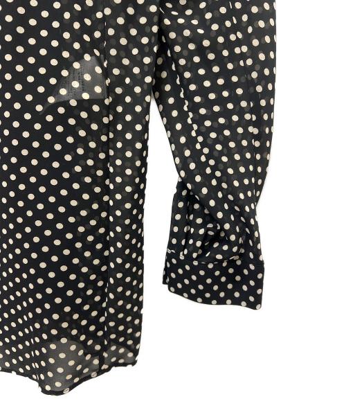 J&M DAVIDSON（ジェイ＆エム デヴィッドソン）J&M DAVIDSON (ジェイ＆エム デヴィッドソン) 長袖ブラウス ブラック×ベージュ サイズ:6の古着・服飾アイテム