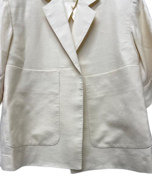 DRAWER（ドゥロワー）DRAWER (ドゥロワー) 半袖ジャケット アイボリー サイズ:３６の古着・服飾アイテム