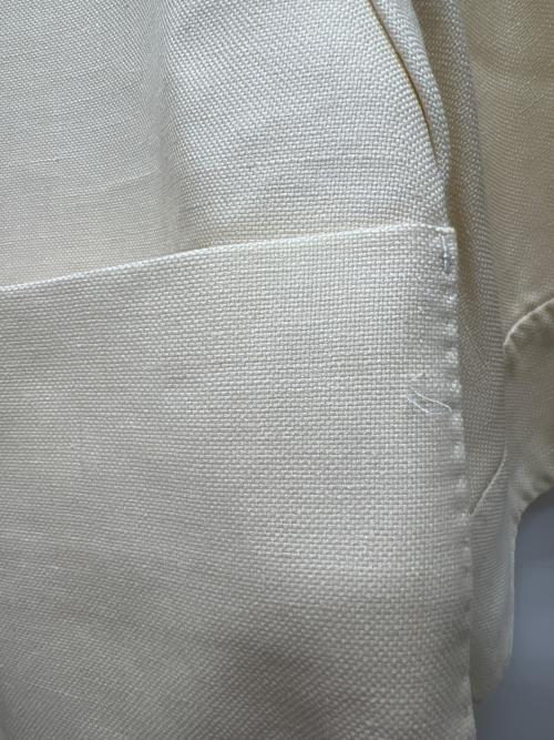 DRAWER（ドゥロワー）DRAWER (ドゥロワー) 半袖ジャケット アイボリー サイズ:３６の古着・服飾アイテム