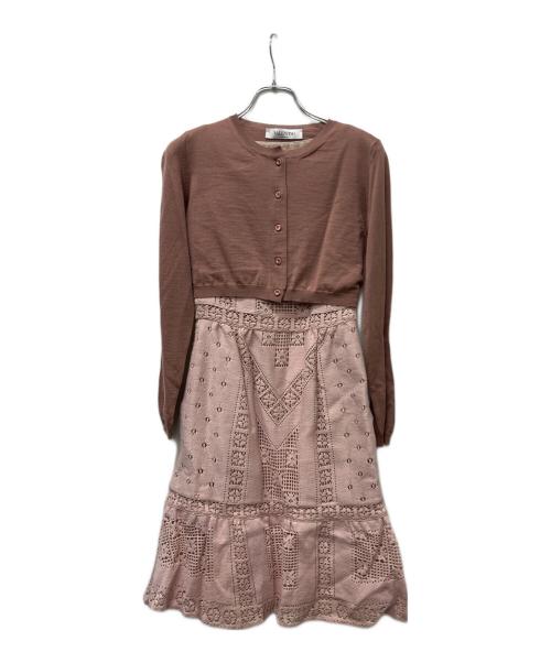 VALENTINO（ヴァレンティノ）VALENTINO (ヴァレンティノ) アンサンブルワンピース ピンク サイズ:３８の古着・服飾アイテム