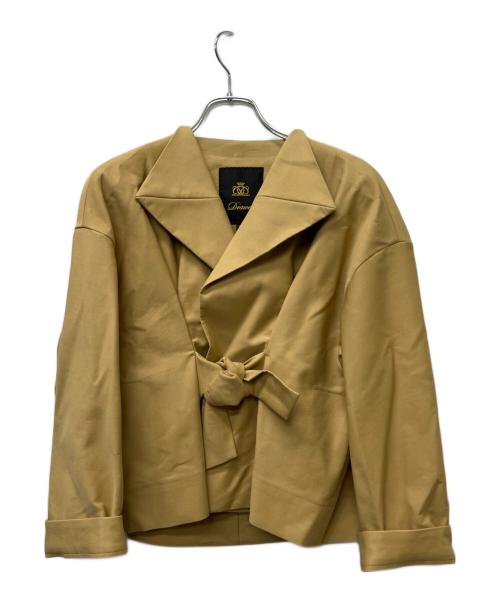DRAWER（ドゥロワー）Drawer (ドゥロワー) ドロップショルダージャケット ベージュ サイズ:３６の古着・服飾アイテム