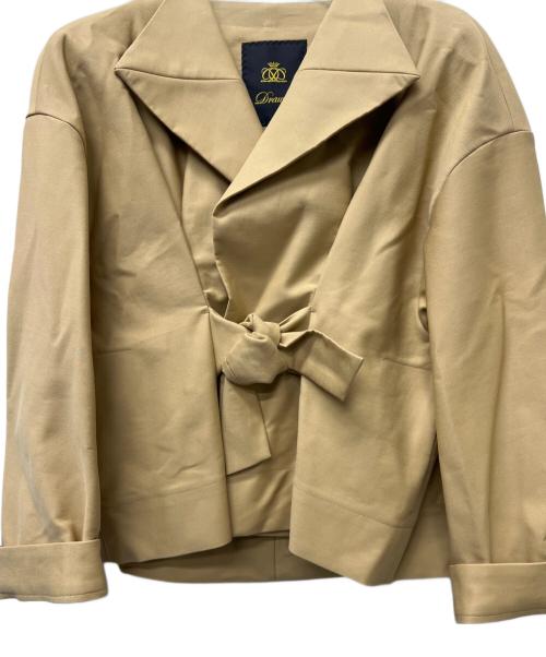 DRAWER（ドゥロワー）Drawer (ドゥロワー) ドロップショルダージャケット ベージュ サイズ:３６の古着・服飾アイテム