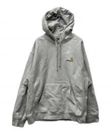 Carhartt WIP（カーハート ワーク イン プログレス）の古着「アメリカンスクリプトフーデッドスウェット」｜グレー