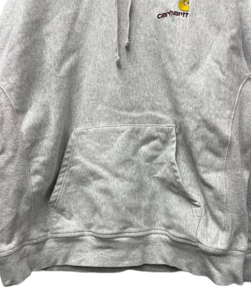 Carhartt WIP（カーハート ワーク イン プログレス）Carhartt WIP (カーハート ワーク イン プログレス) アメリカンスクリプトフーデッドスウェット グレー サイズ:ＸＬの古着・服飾アイテム