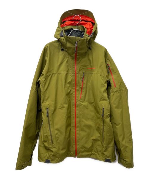 Patagonia（パタゴニア）Patagonia (パタゴニア) パウダーボウルジャケット グリーン×レッド サイズ:Ｓの古着・服飾アイテム