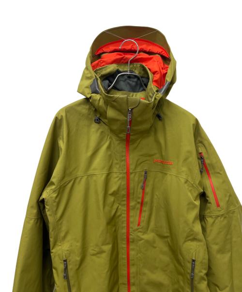 Patagonia（パタゴニア）Patagonia (パタゴニア) パウダーボウルジャケット グリーン×レッド サイズ:Ｓの古着・服飾アイテム