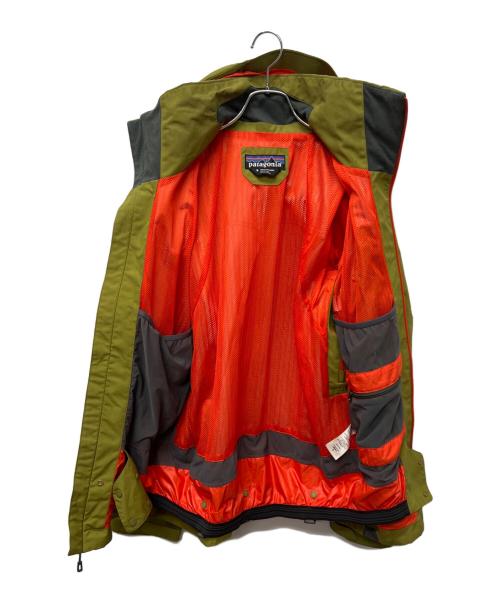 Patagonia（パタゴニア）Patagonia (パタゴニア) パウダーボウルジャケット グリーン×レッド サイズ:Ｓの古着・服飾アイテム
