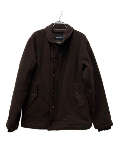 NEIGHBORHOOD（ネイバーフッド）NEIGHBORHOOD (ネイバーフッド) ウールメルトンジャケット ブラウン サイズ:ＸＬの古着・服飾アイテム