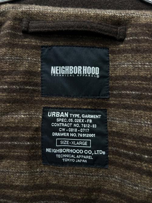 NEIGHBORHOOD（ネイバーフッド）NEIGHBORHOOD (ネイバーフッド) ウールメルトンジャケット ブラウン サイズ:ＸＬの古着・服飾アイテム