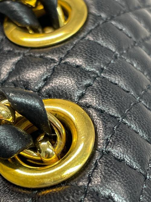 BALLY（バリー）BALLY (バリー) ステッチレザーバッグ ブラックの古着・服飾アイテム