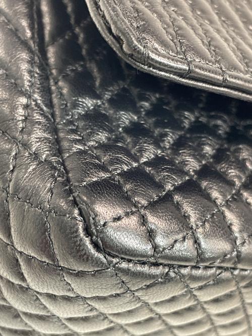 BALLY（バリー）BALLY (バリー) ステッチレザーバッグ ブラックの古着・服飾アイテム