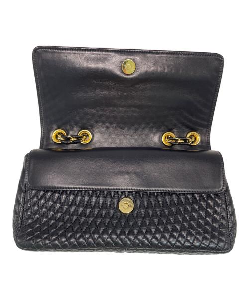 BALLY（バリー）BALLY (バリー) ステッチレザーバッグ ブラックの古着・服飾アイテム