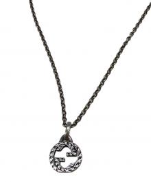 GUCCI（グッチ）の古着「インターロッキングGネックレス」｜シルバー