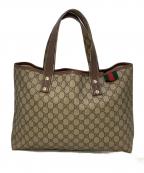 GUCCIグッチ）の古着「GGスプリーム トートバッグ」｜ベージュ