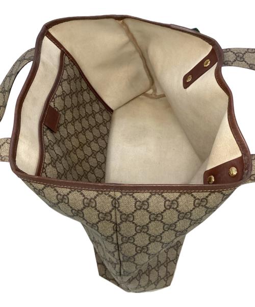 GUCCI（グッチ）GUCCI (グッチ) GGスプリーム トートバッグ ベージュ サイズ:-の古着・服飾アイテム