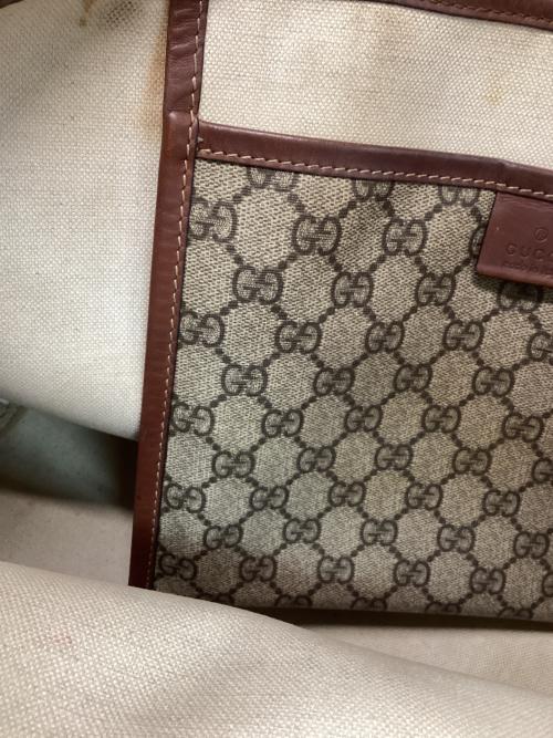 GUCCI（グッチ）GUCCI (グッチ) GGスプリーム トートバッグ ベージュ サイズ:-の古着・服飾アイテム
