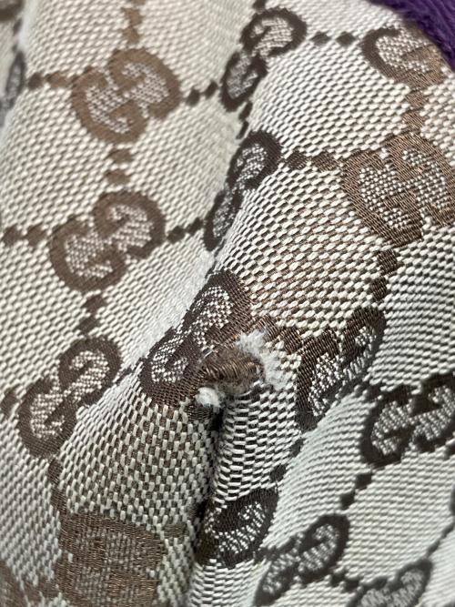 GUCCI（グッチ）GUCCI (グッチ) ハンドバッグ ブラウン×ベージュの古着・服飾アイテム