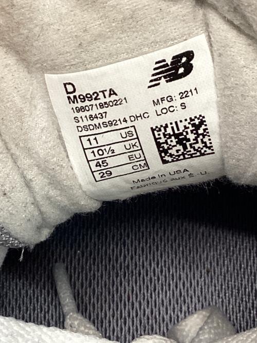 NEW BALANCE（ニューバランス）NEW BALANCE (ニューバランス) TODDSNYDER (トッドシュナイダー) スニーカー グレー×ブラウン サイズ:SIZE 29cmの古着・服飾アイテム