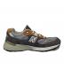 中古・古着 NEW BALANCE (ニューバランス) TODDSNYDER (トッドシュナイダー) スニーカー グレー×ブラウン サイズ:SIZE 29cm：35000円