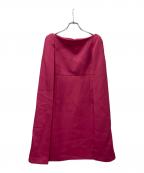 CELFORDセルフォード）の古着「トリプルクロスケープドレスワンピース」｜ピンク