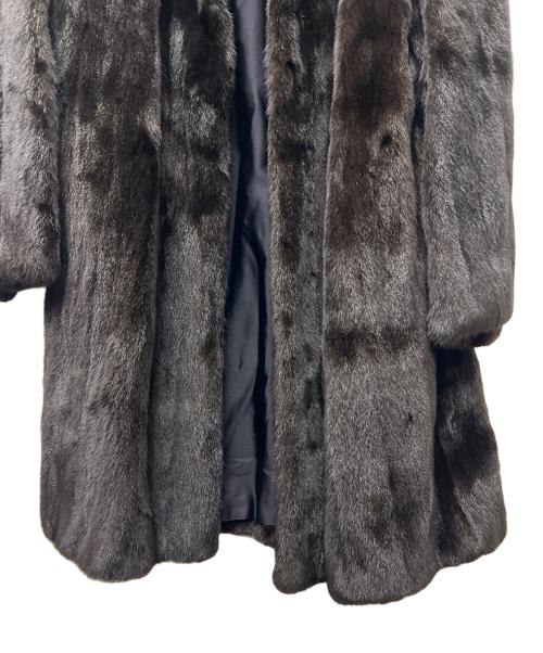 VALENTINO（ヴァレンティノ）VALENTINO (ヴァレンティノ) BLACKGLAMA (ブラックグラマ) ミンクコート ブラウン サイズ:FREEの古着・服飾アイテム