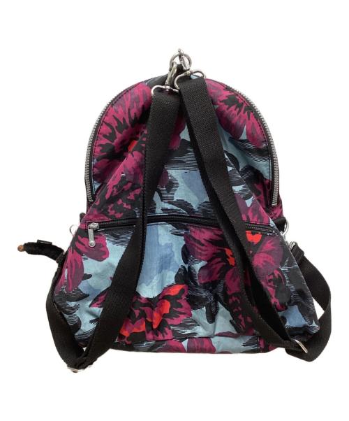 Kipling（キプリング）Kipling (キプリング) リュック ブルー×パープルの古着・服飾アイテム